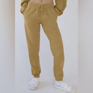 TNA CozyAF  Fleece Sweatpants Dijon Mustard